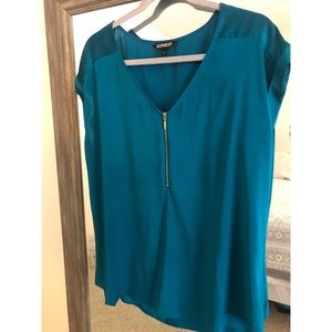 Express Teal Blouse
